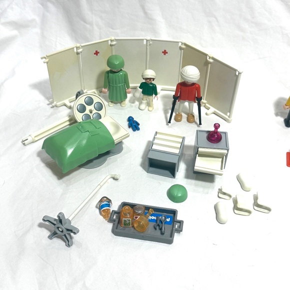 VNTG 1980's Piece Playmobil Doctor & Paramedic Playset with 60+ Pieces! - Picture 6 of 16